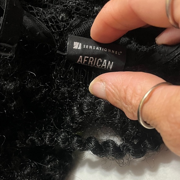 Sensational African Collection Afro Twist Black Hair Wig - Picture 4 of 5